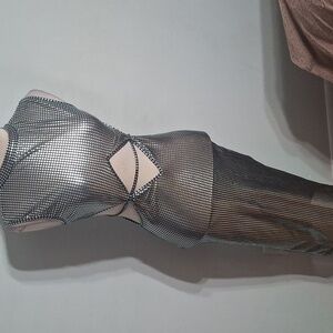 Zaful/ Silver Cut-Out Dress- W Sz Medium
